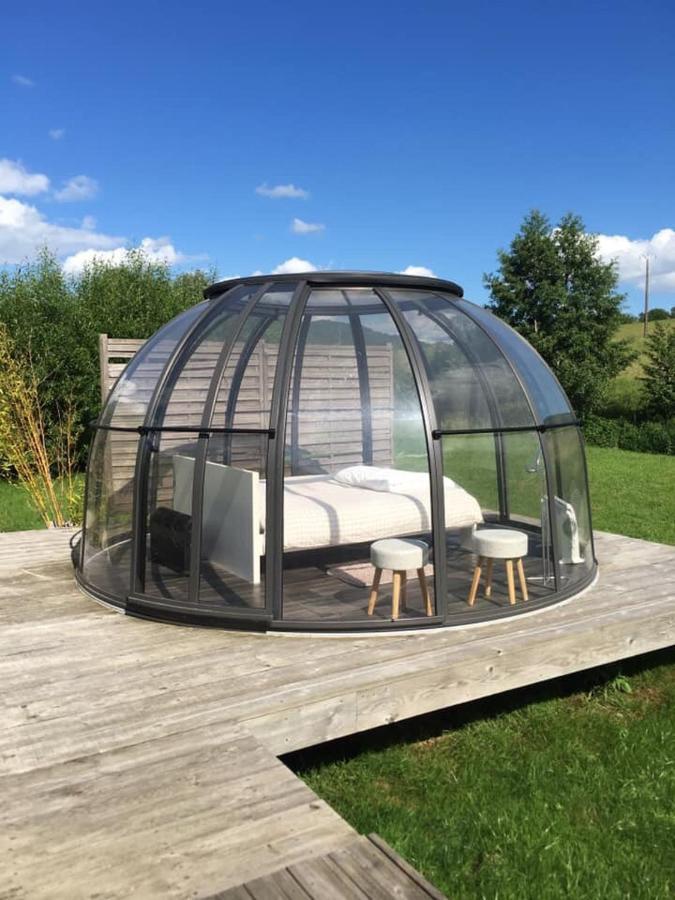 Les Nuits Insolites De La Mothe - Hebergement En Bulle Ou Tiny House Avec Spa Privatif Outremecourt Zewnętrze zdjęcie