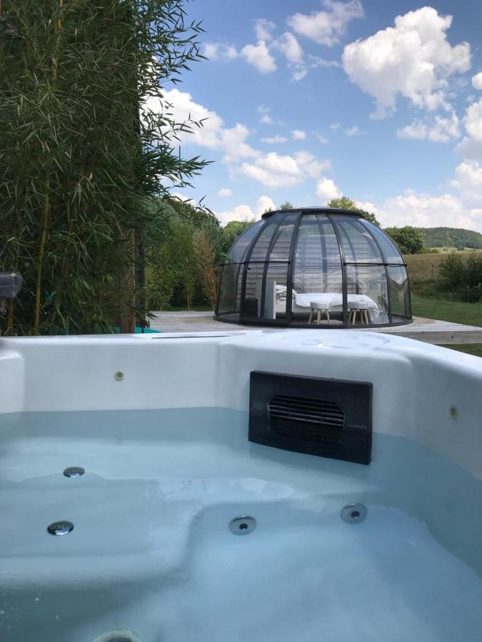 Les Nuits Insolites De La Mothe - Hebergement En Bulle Ou Tiny House Avec Spa Privatif Outremecourt Zewnętrze zdjęcie