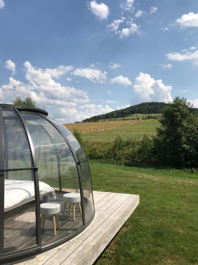 Les Nuits Insolites De La Mothe - Hebergement En Bulle Ou Tiny House Avec Spa Privatif Outremecourt Zewnętrze zdjęcie